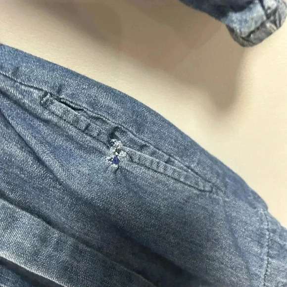 Free People Tangled in Willows  Chambray Romper - Picture 7 of 7